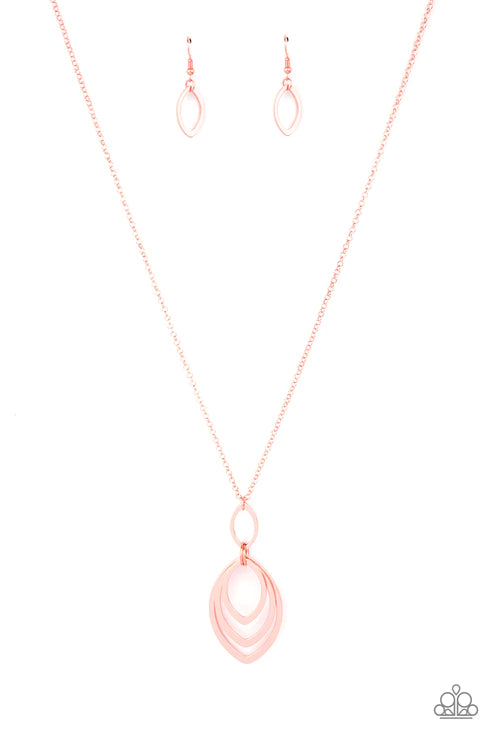 Paparazzi Necklaces - Dizzying Definition - Copper