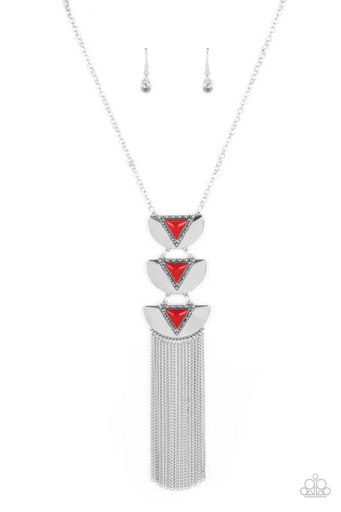 Paparazzi Necklaces - Gallery Expo - Red