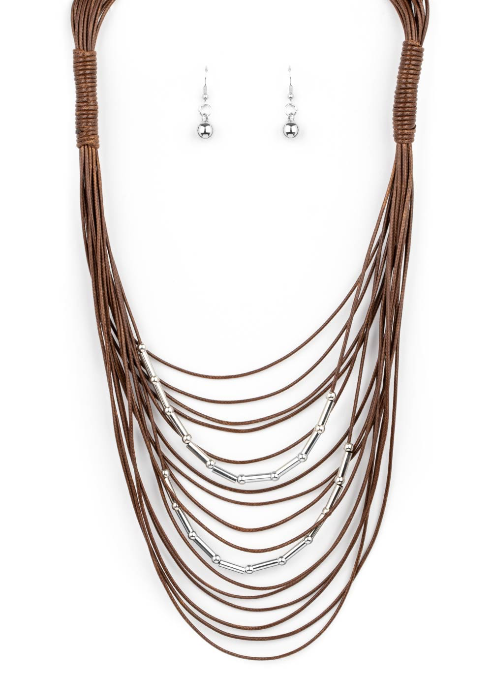 Paparazzi Necklaces - Nice Cord-ination - Brown