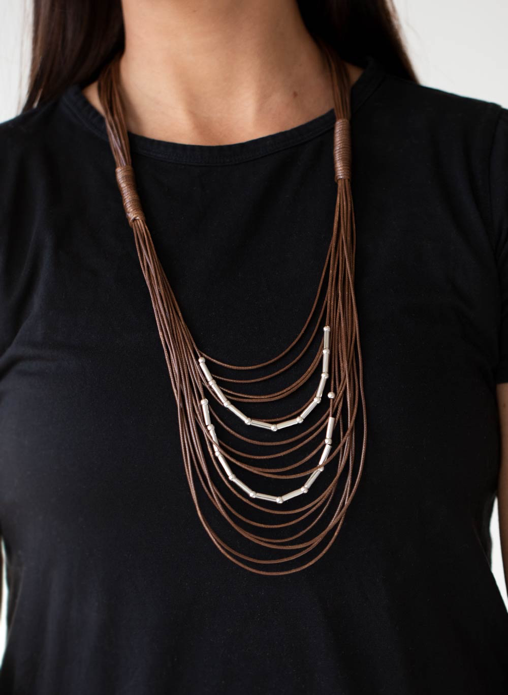 Paparazzi Necklaces - Nice Cord-ination - Brown