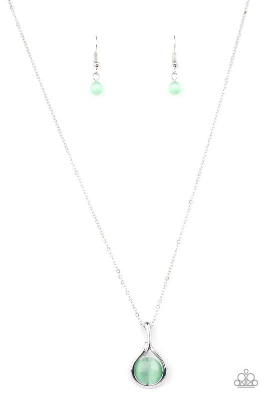Paparazzi Necklaces - Fairy Lights - Green