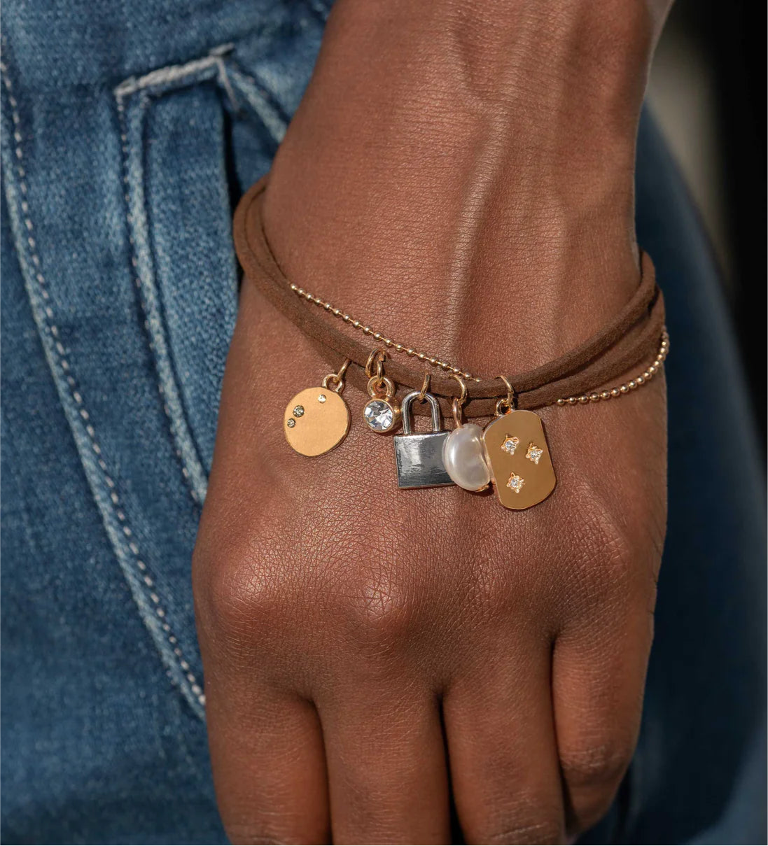 Paparazzi Bracelets - Serendipitous Suede - Brown - Fashion Fix