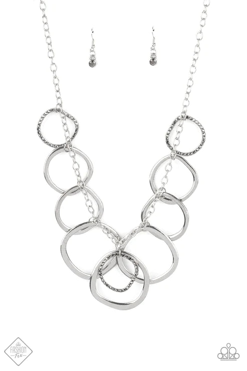 Paparazzi Necklaces - Dizzy With Desire - Silver - Fashion Fix - Magnificent Musings