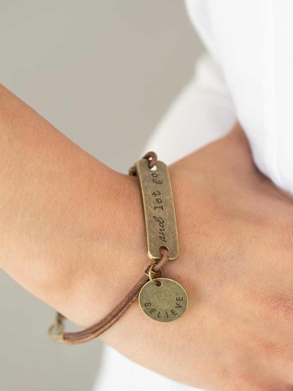 Paparazzi Bracelets - Believe and Let Go - Brass