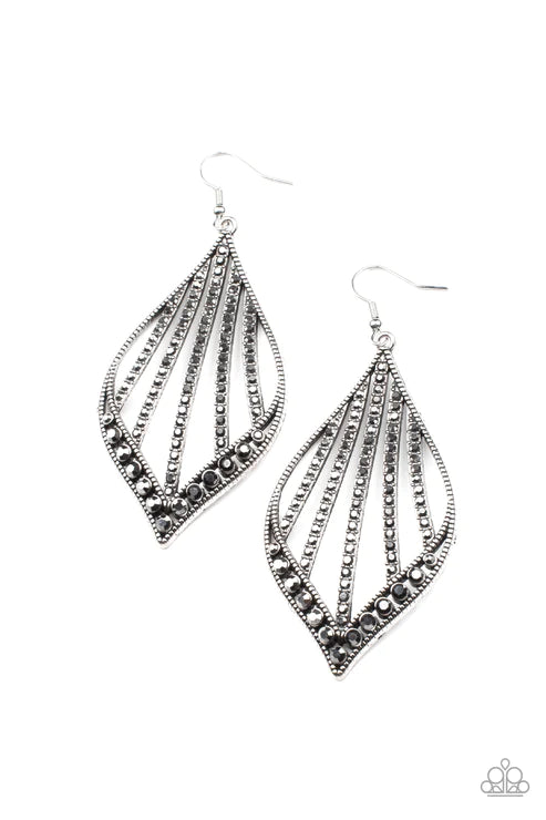 Paparazzi Earrings - Showcase Sparkle - Silver