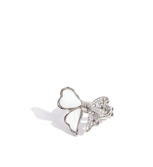 Paparazzi Rings - Bow-stopper - White