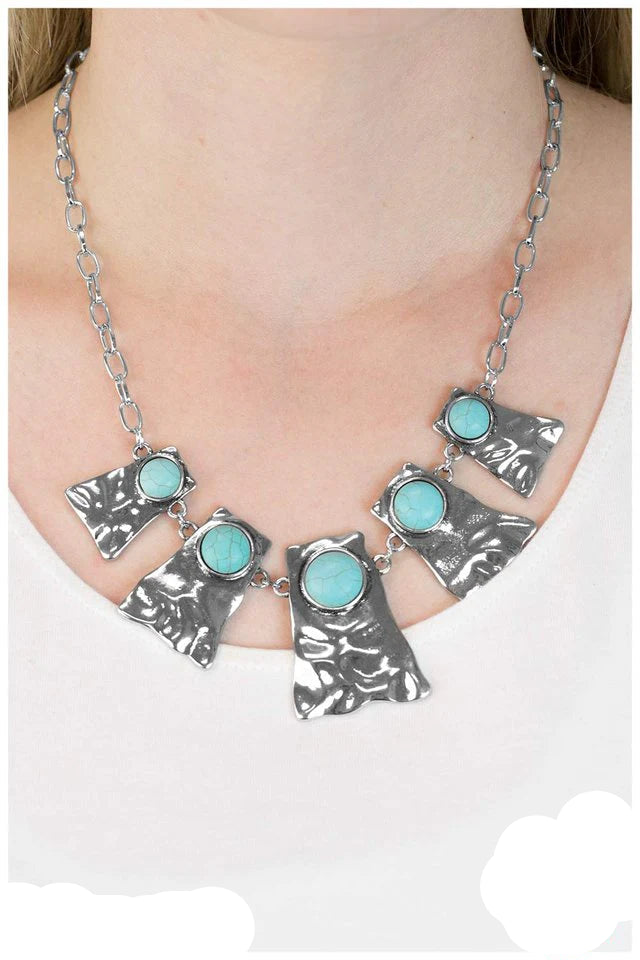 Paparazzi Necklaces - Cougar - Blue
