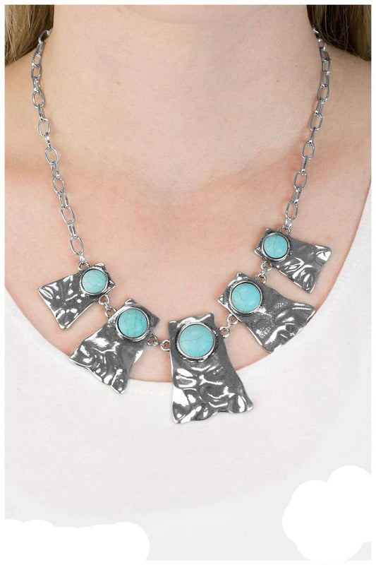 Paparazzi Necklaces - Cougar - Blue