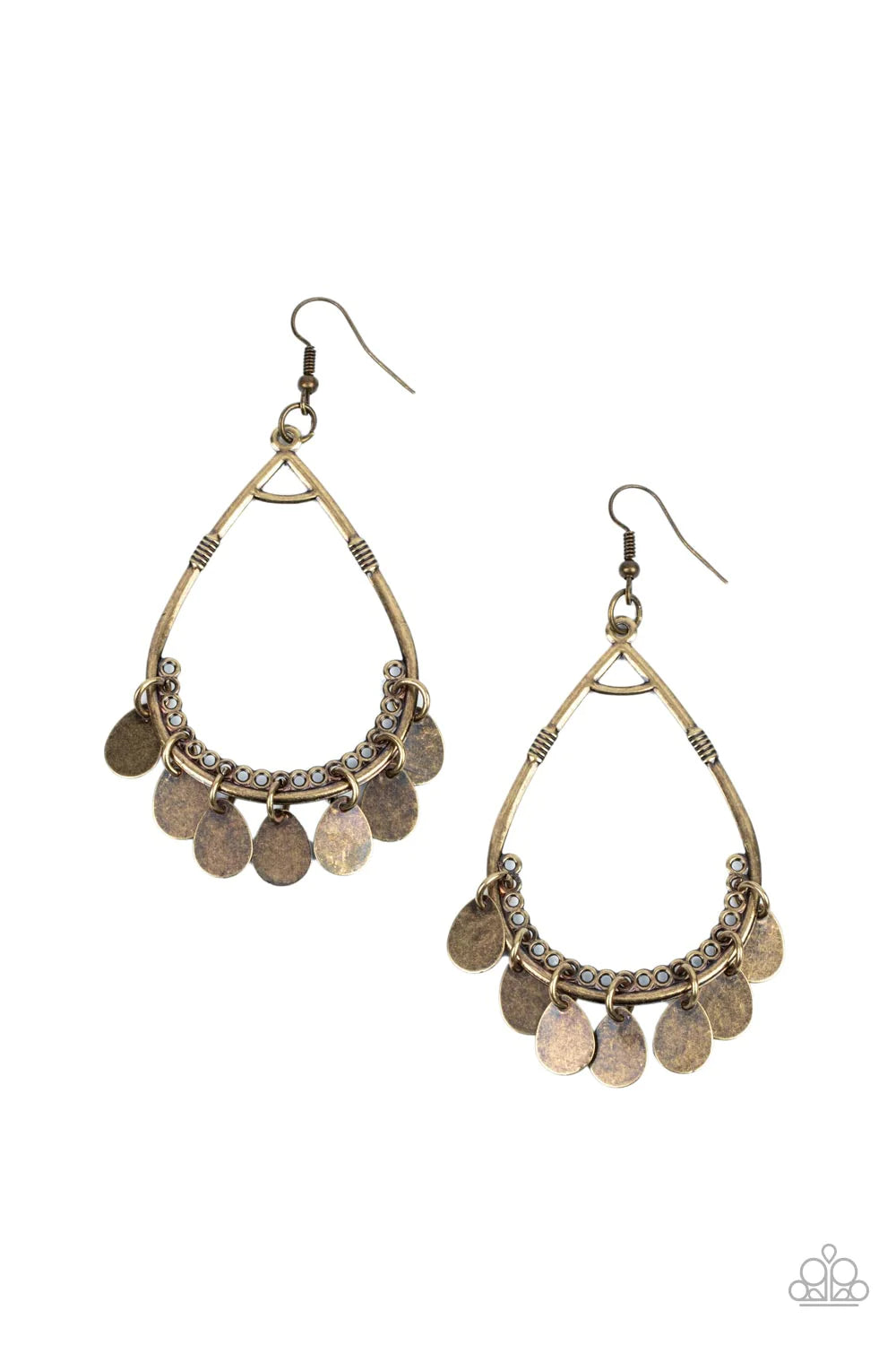 Paparazzi Earrings - Meet Your Music Maker - Brass