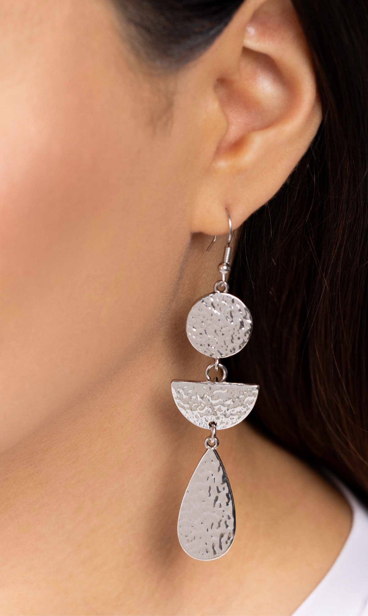 Paparazzi Earrings - Artisanal Allure - Silver