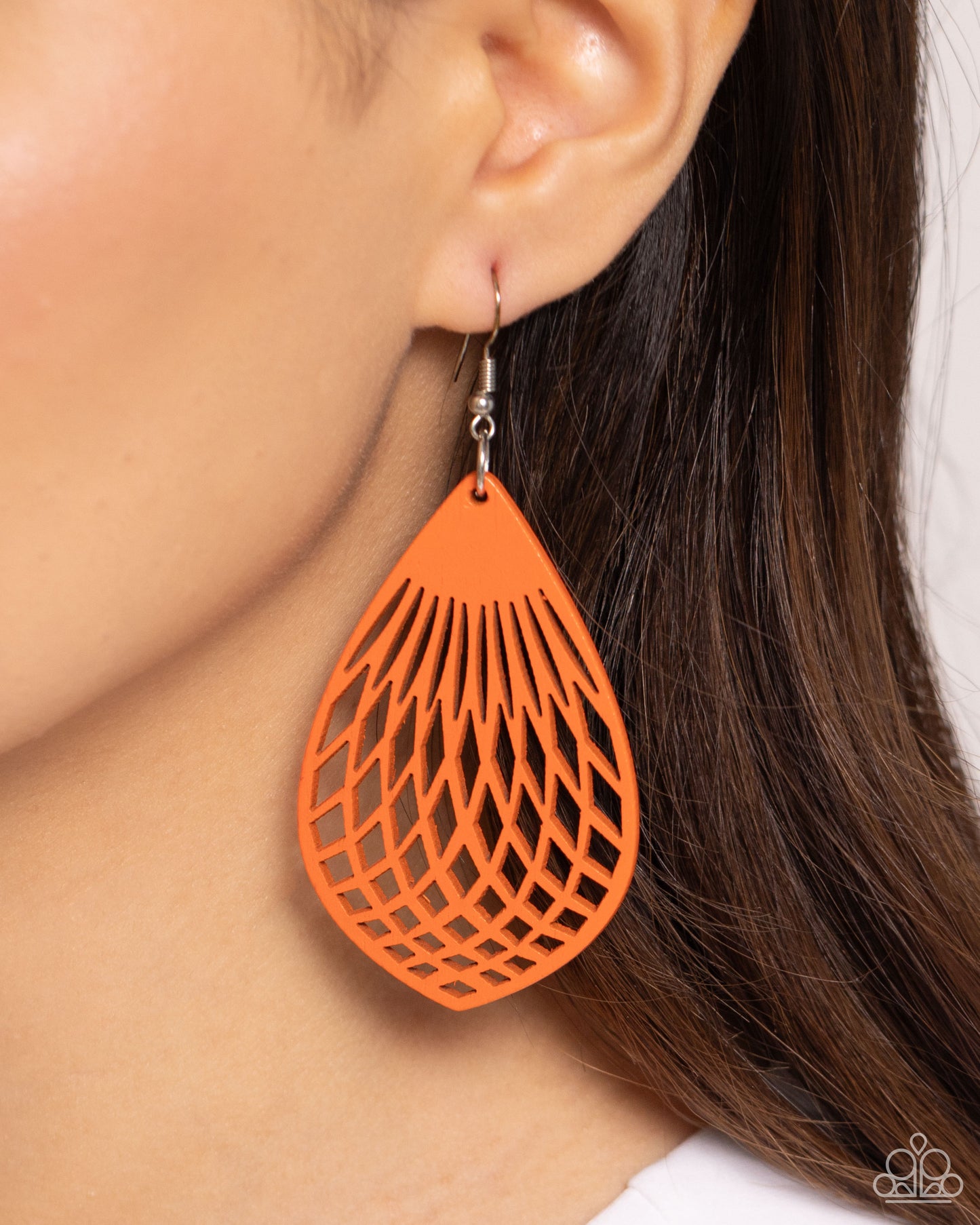 Paparazzi Earrings - Caribbean Coral - Orange