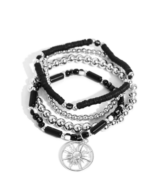 Paparazzi Bracelets - Nuanced Navigator - Black
