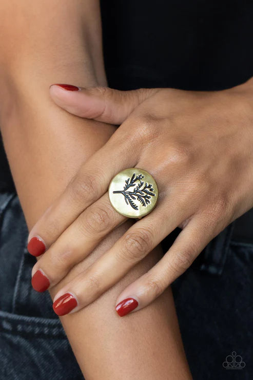 Paparazzi Rings - Branched Out Beauty - Brass