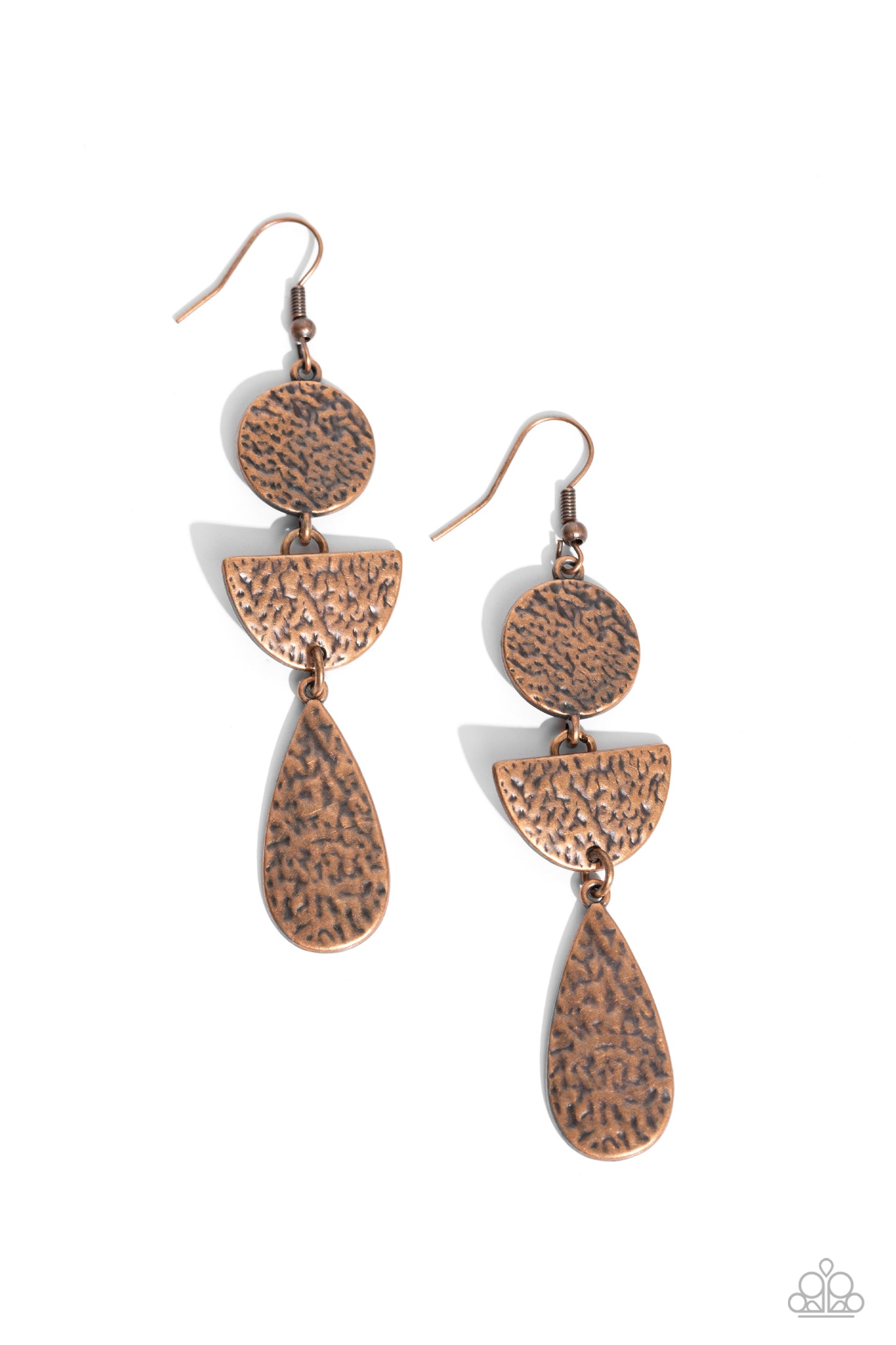 Paparazzi Earrings - Artisanal Allure - Copper