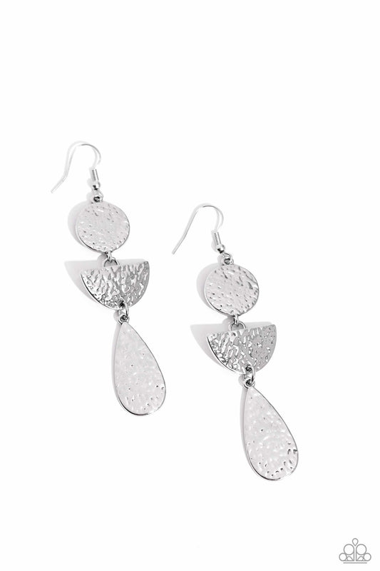 Paparazzi Earrings - Artisanal Allure - Silver