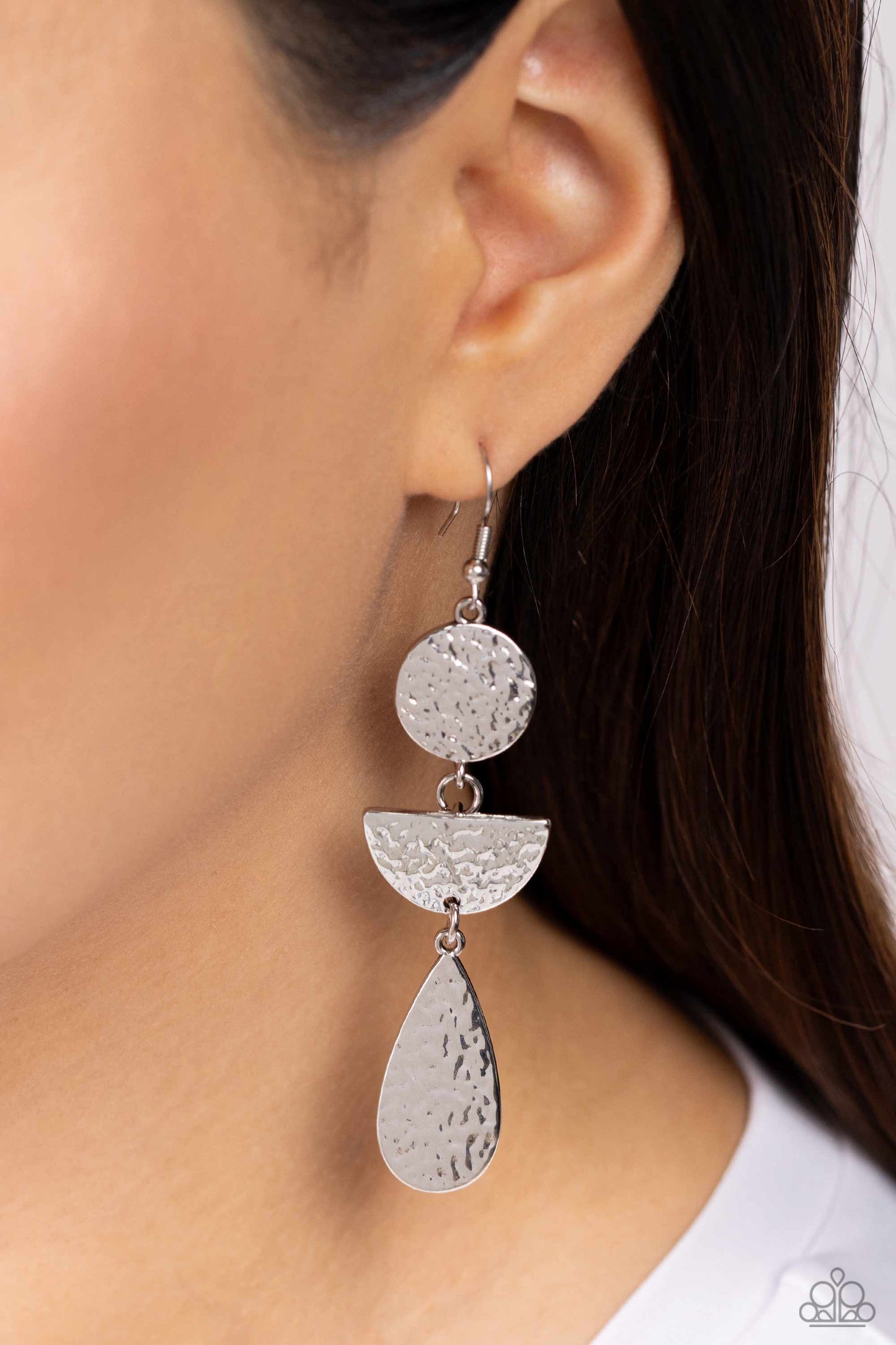 Paparazzi Earrings - Artisanal Allure - Silver