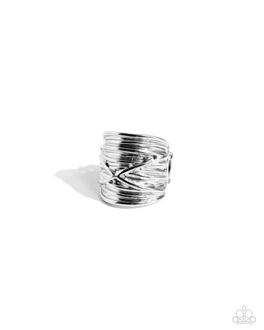 Paparazzi Rings - Urban Overlap - Silver