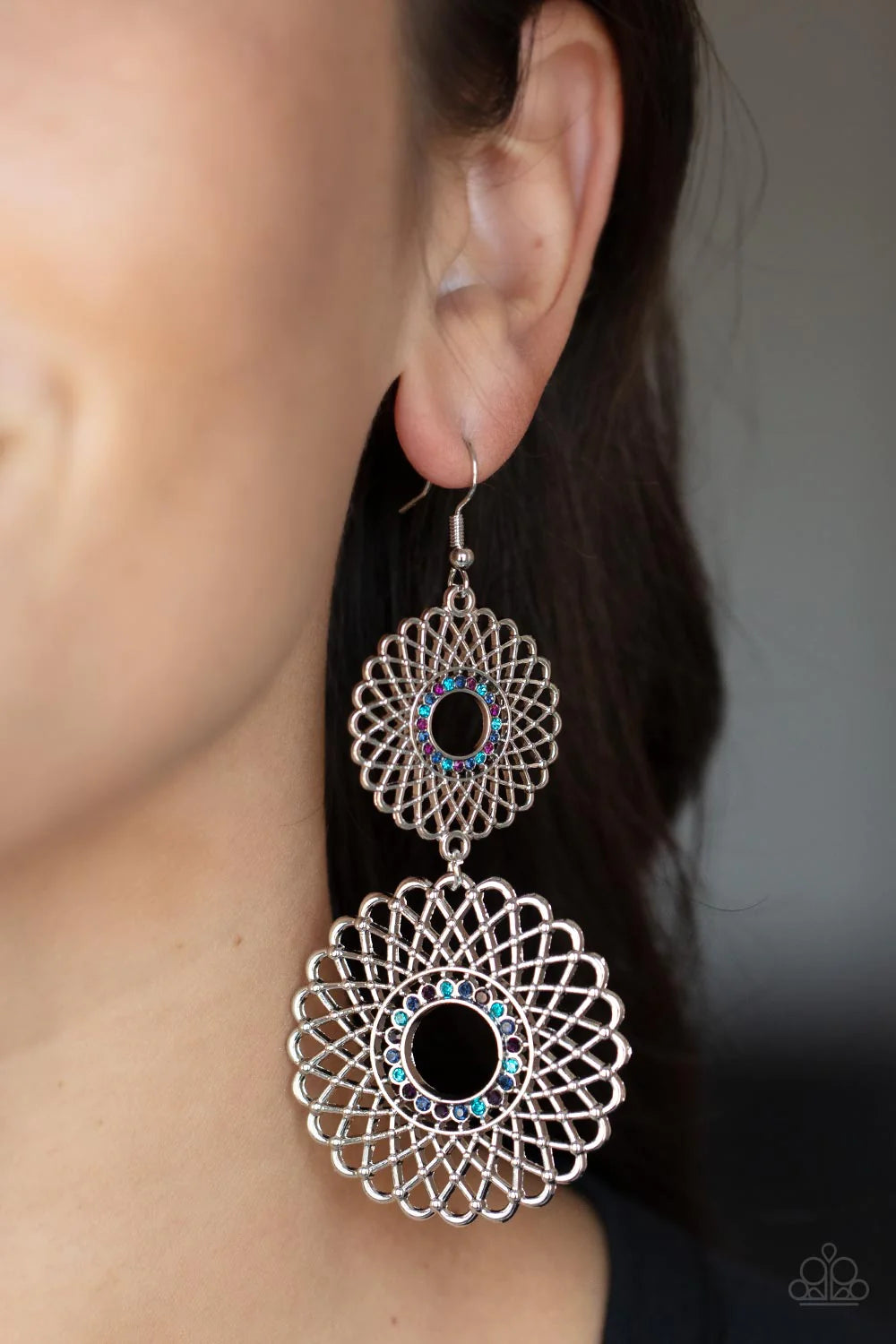 Paparazzi Earrings - Regal Roulette - Multi