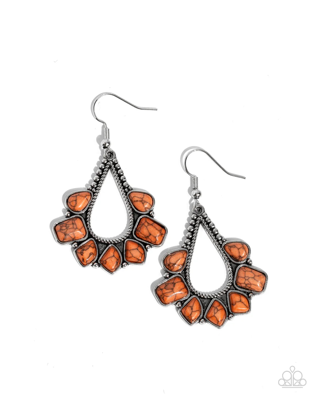 Paparazzi PREORDER Earrings - Mesa Trek - Orange