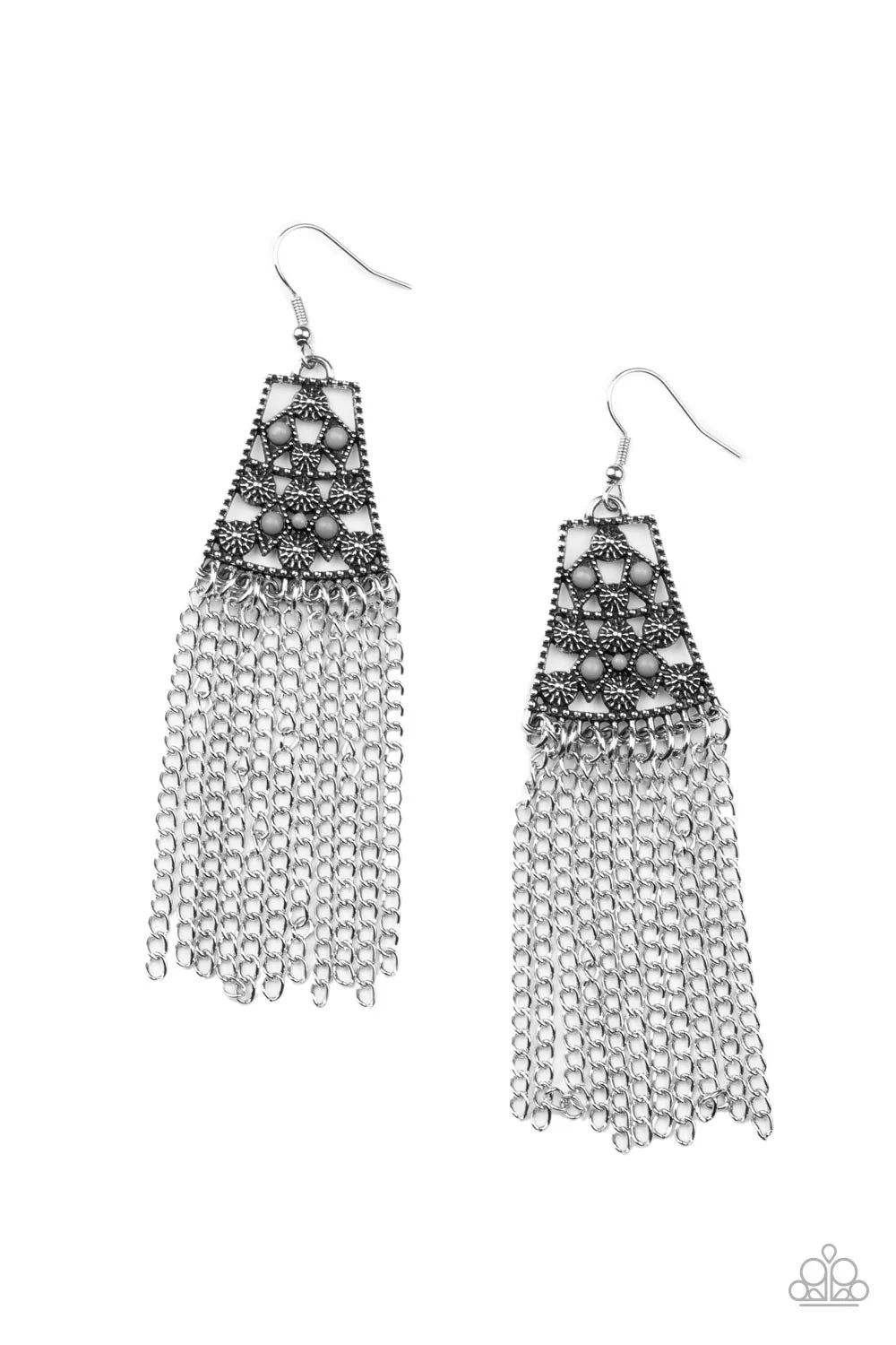 Paparazzi Earrings - Cleopatras Allure - Silver