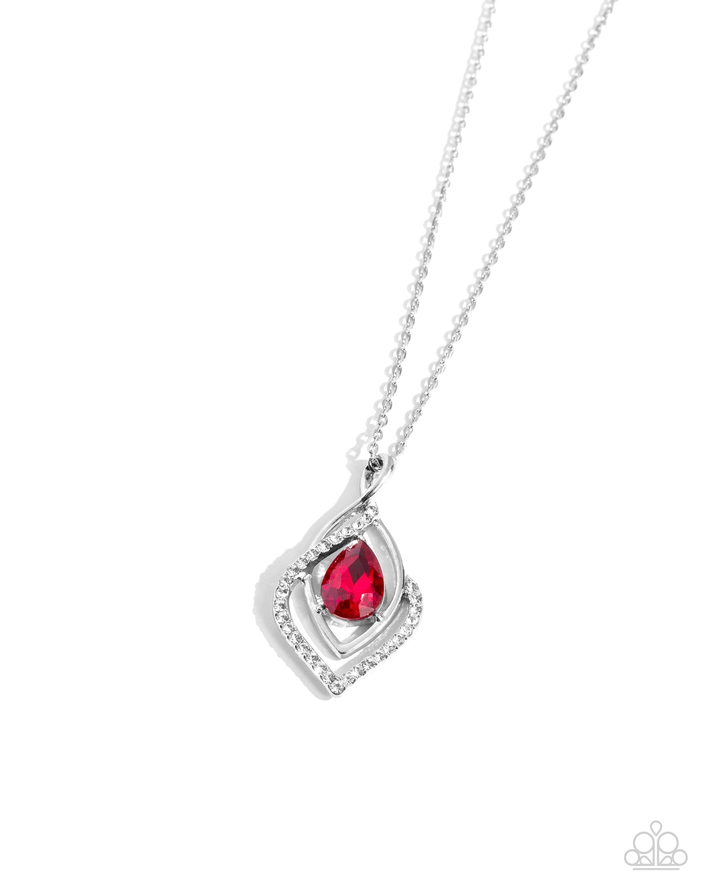 Paparazzi Necklaces - Dauntless Demure - Red