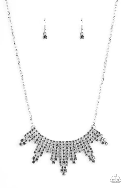 Paparazzi Necklaces - Skyscraping Sparkle - Silver
