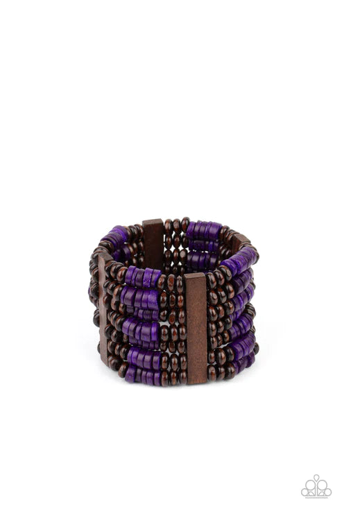 Paparazzi Bracelets - Vacay Vogue - Purple