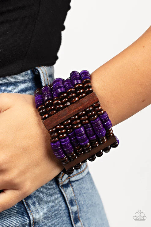 Paparazzi Bracelets - Vacay Vogue - Purple