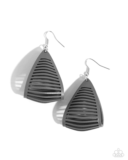 Paparazzi Earrings - In and OUTBACK - Silver
