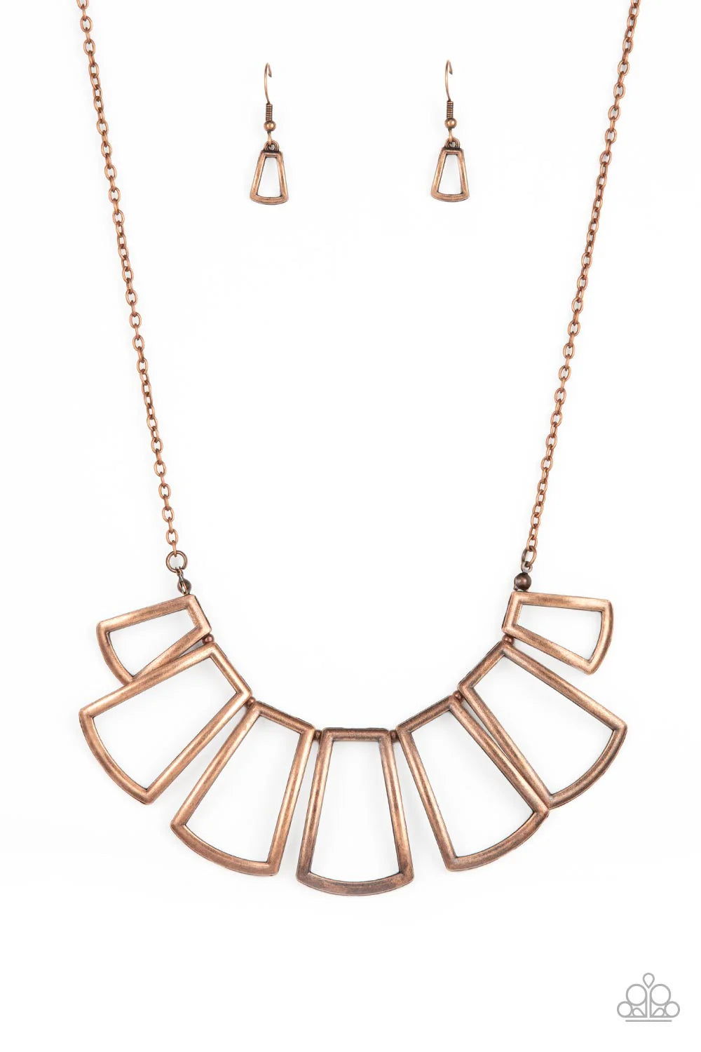 Paparazzi Necklaces - Full-Fledged Framed - Copper