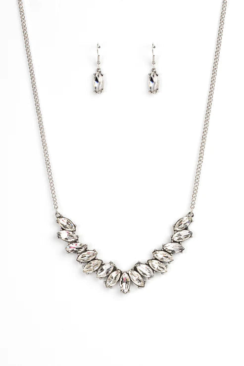 Paparazzi Necklaces - Galaxy Game-Changer - White