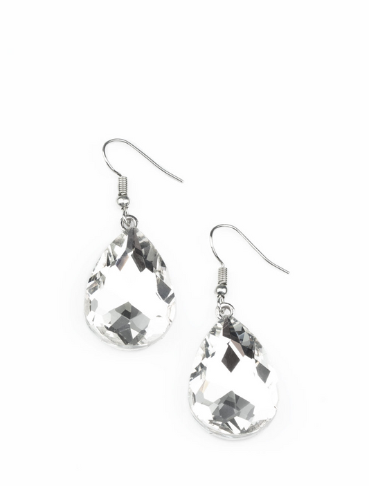 Paparazzi Earrings - My Castle is Your Castle - White