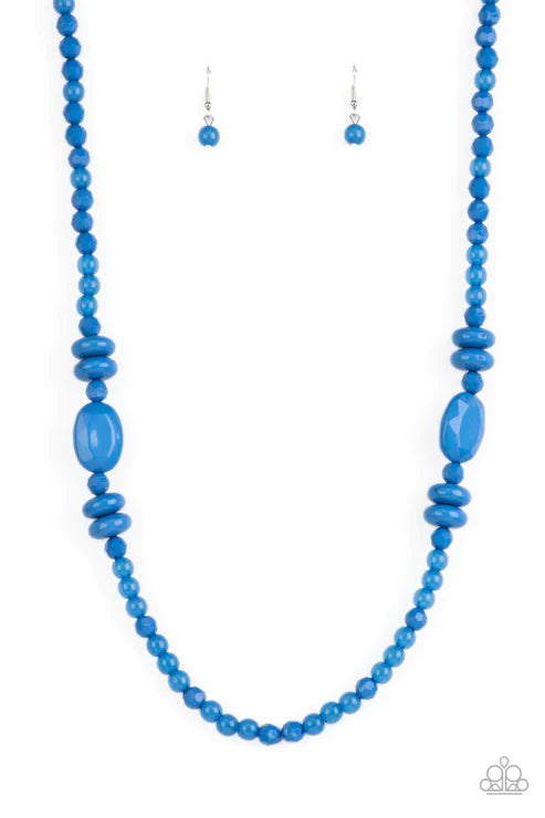Paparazzi Necklaces - Tropical Tourist - Blue