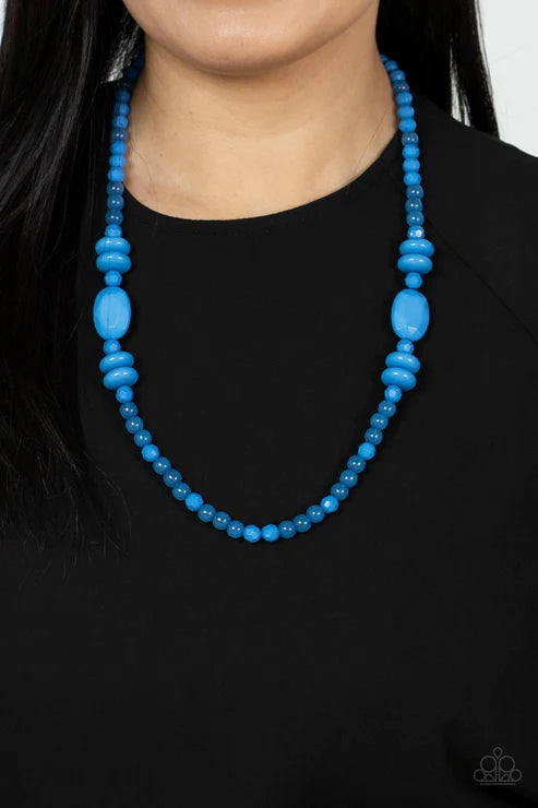 Paparazzi Necklaces - Tropical Tourist - Blue