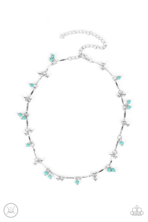 Paparazzi Necklaces - Sahara Social - Blue