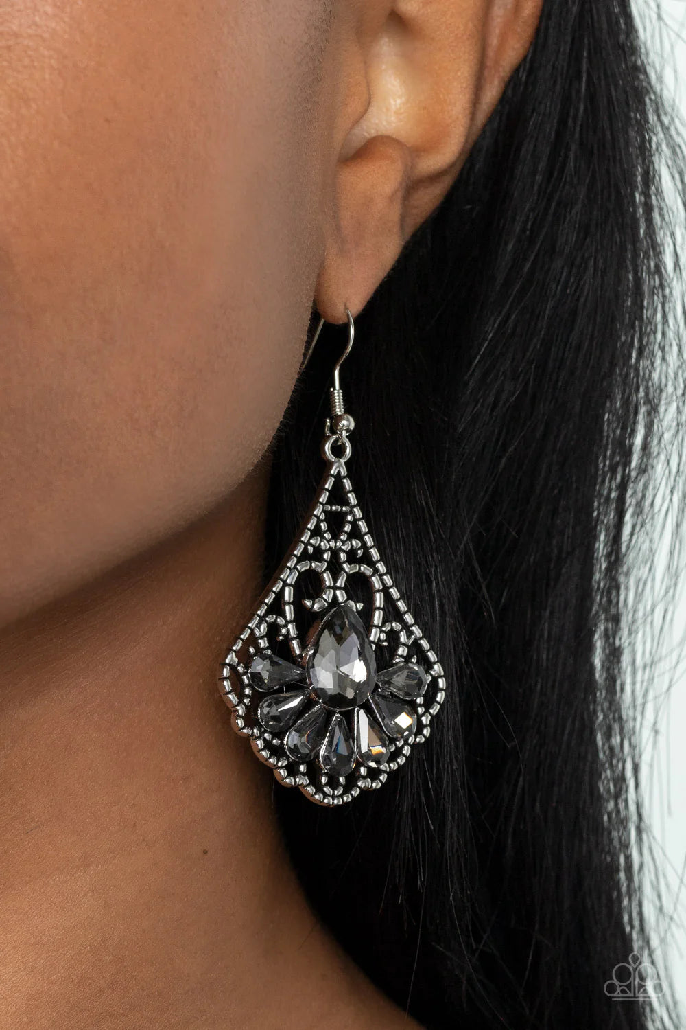 Paparazzi Earrings - Exemplary Elegance - Silver