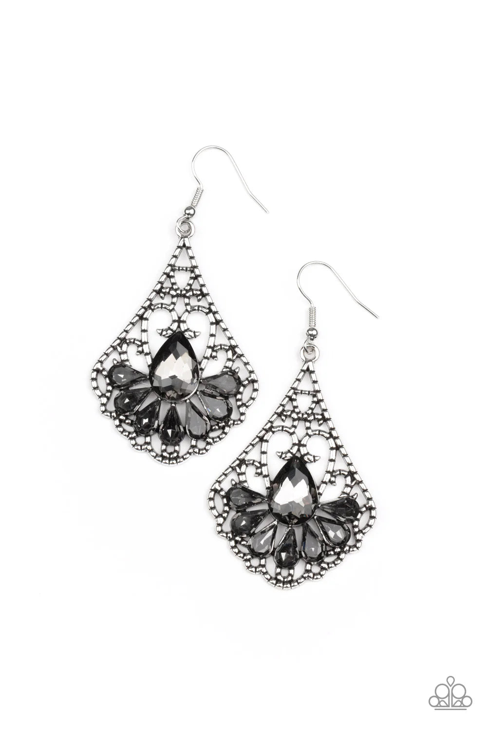 Paparazzi Earrings - Exemplary Elegance - Silver