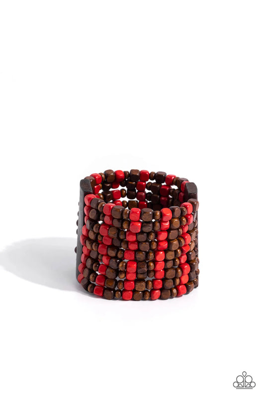 Paparazzi Bracelets - R&R - Red