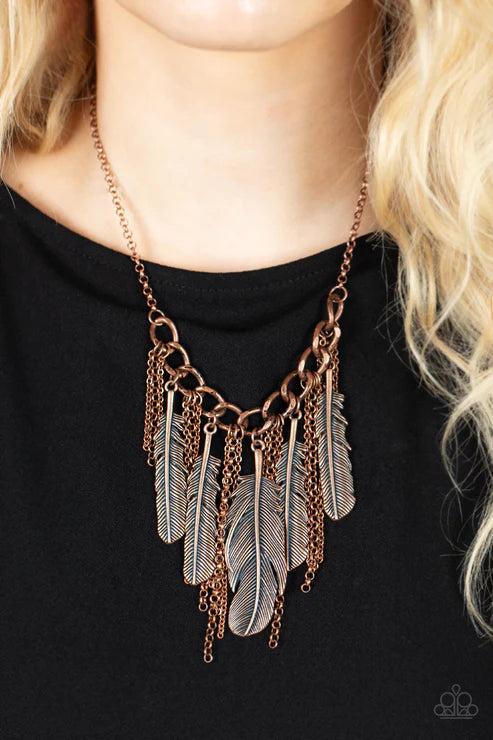 Paparazzi Necklaces - Nest Friends Forever - Copper