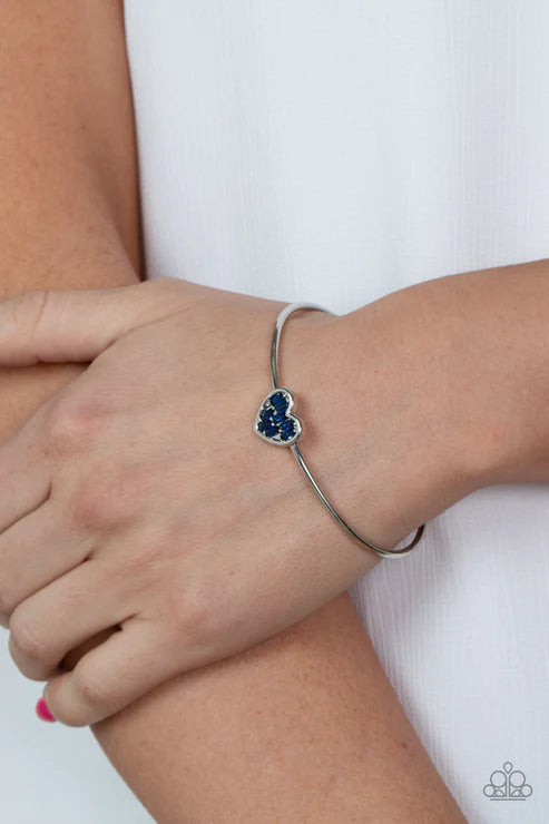 Paparazzi Bracelets - Heart of Ice - Blue