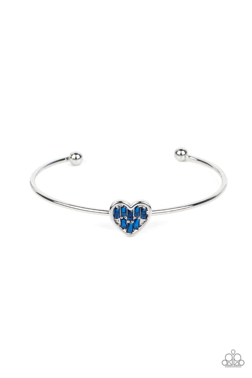 Paparazzi Bracelets - Heart of Ice - Blue