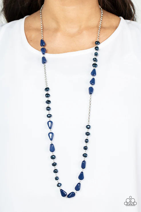 Paparazzi Necklaces - Shoreline Shimmer - Blue