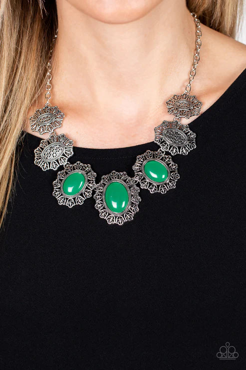 Paparazzi Necklaces - Forever and Everglade - Green