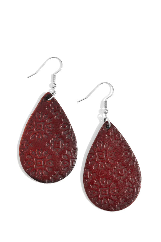 Paparazzi Earrings - Stylishly Subtropical - Brown