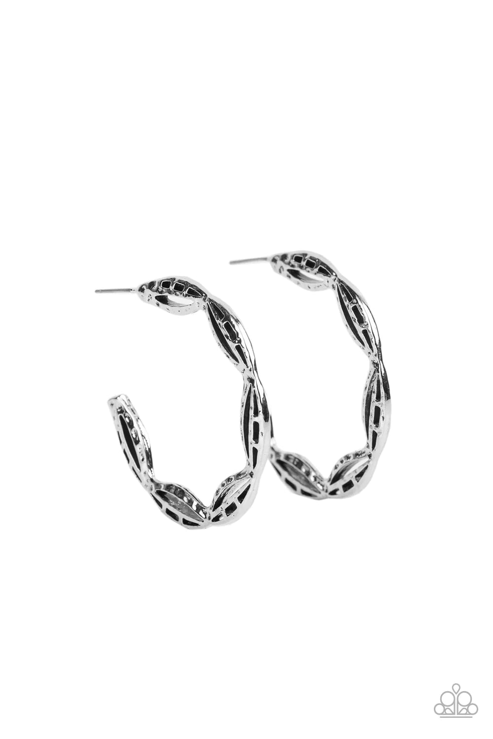 Paparazzi Earrings - Eco Express - Silver