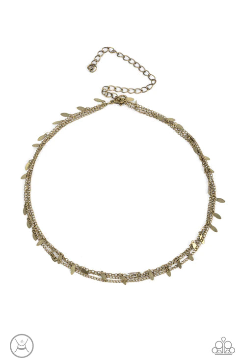 Paparazzi Necklaces - Monochromatic Magic - Brass