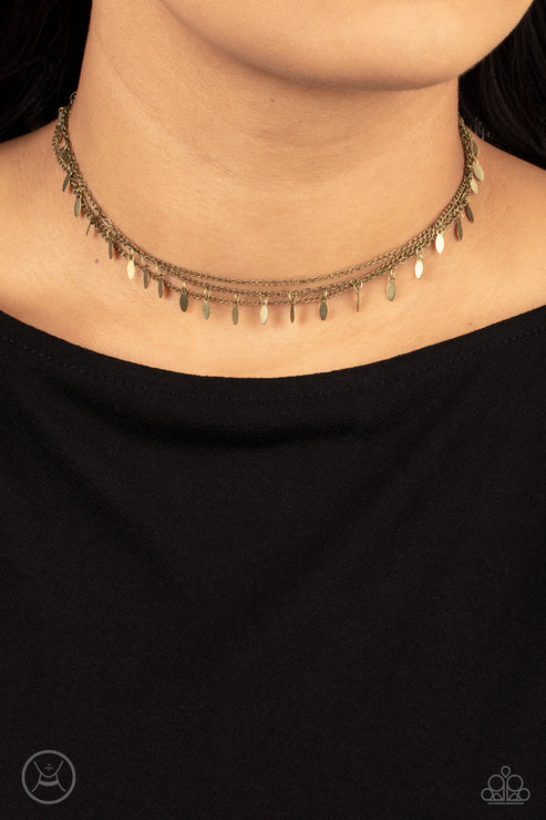 Paparazzi Necklaces - Monochromatic Magic - Brass