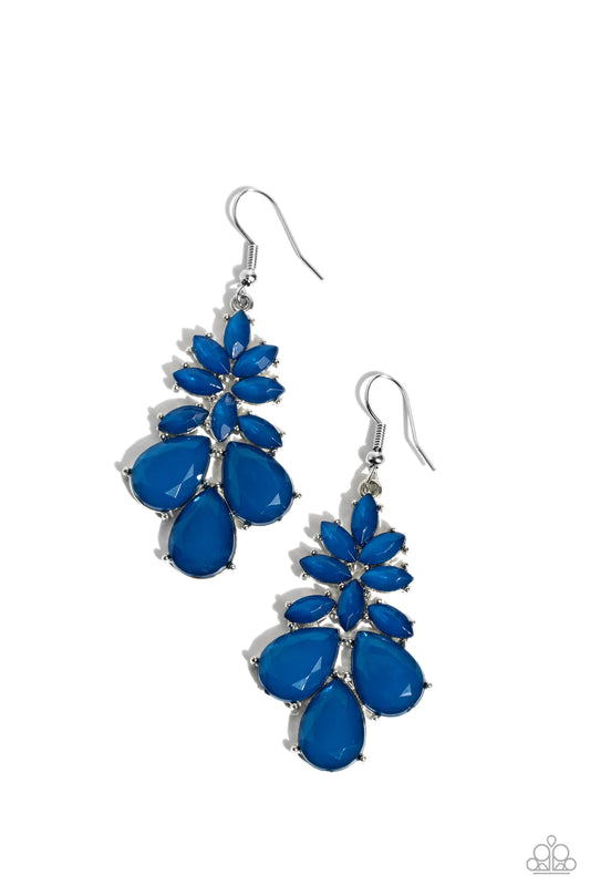 Paparazzi Earrings - Fashionista Fiesta - Blue