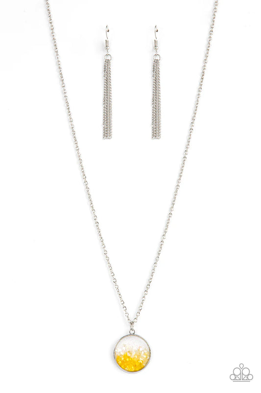 Paparazzi Necklaces - Completely Crushed - Yellow