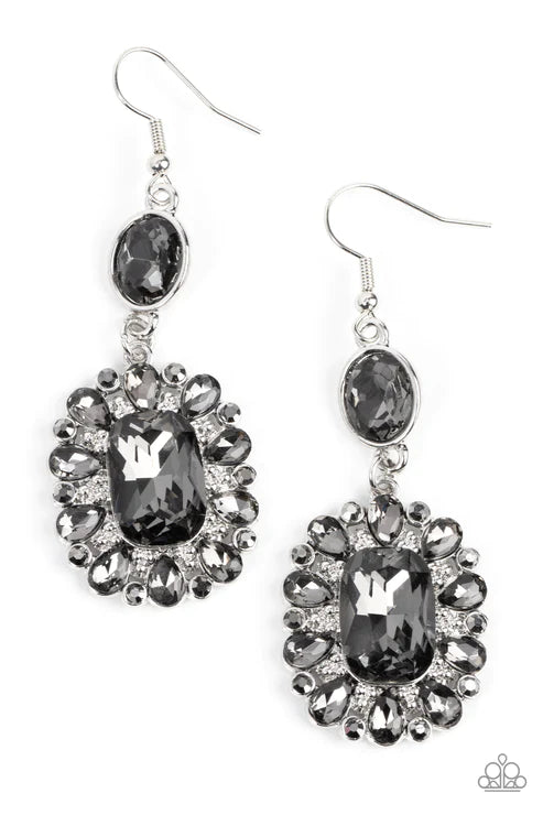 Paparazzi Earrings - Capriciously Cosmopolitan - Silver